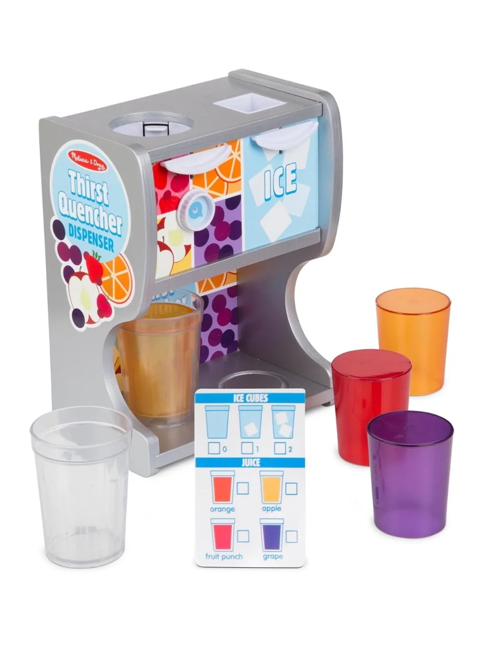 Melissa & Doug Thirst Quencher Drink Dispenser Play Set — Juice Ice Cubes